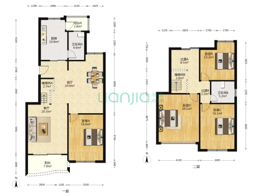 海伦都市佳苑 4室2厅2卫 199平方