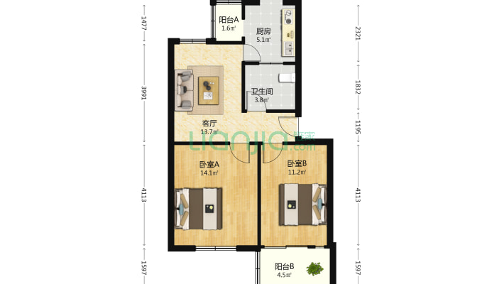 洪钢社区二手房实景图