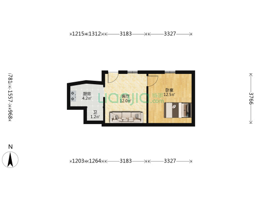 楚材街 1室1厅1卫 30平方