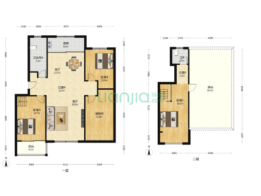 回民新村 3室2厅2卫 159平方