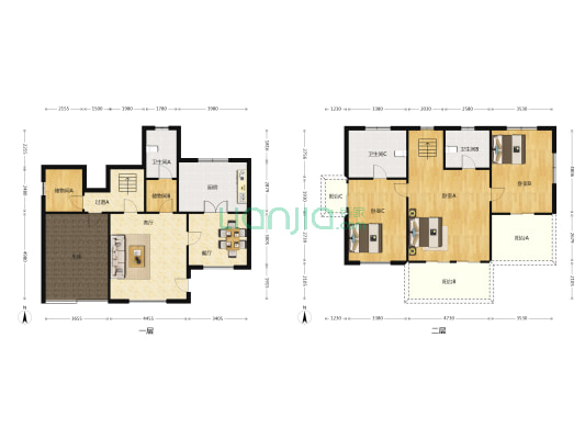 海景御花园 3室2厅3卫 271平方
