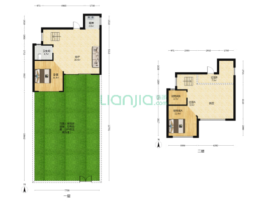 金科泰玺云麓書苑 1室1厅1卫 102平方