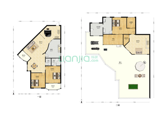 新世纪花苑 4室2厅3卫 223平方