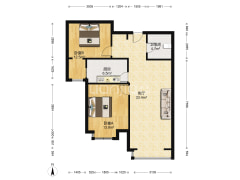 香邑溪谷三面朝阳户型，三阳开泰2居-涿州香邑溪谷户型图