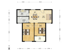 诚心出售，两向阳户型，采光好，看房方便。-海门建安佳苑户型图