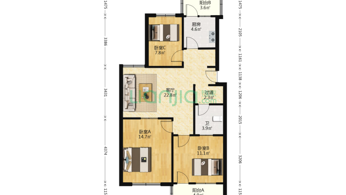 供销社宿舍二手房实景图