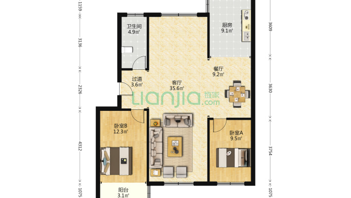 万德花园二手房实景图