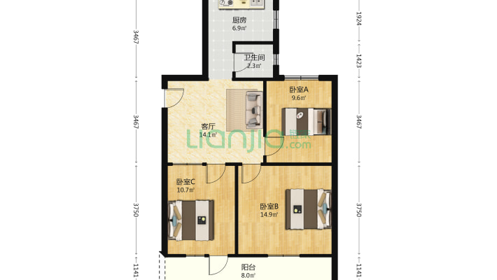 大有巷12号二手房实景图
