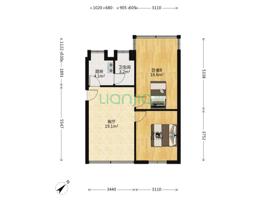小正街社区 2室1厅1卫 67平方
