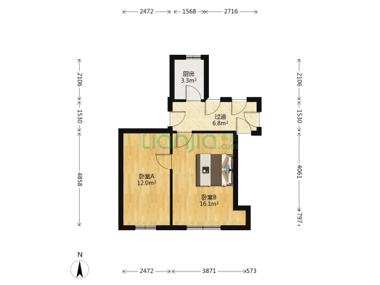 向阳路楼 2室0厅0卫 30平方