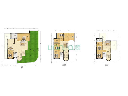 龙翔山庄 9室4厅4卫 305平方
