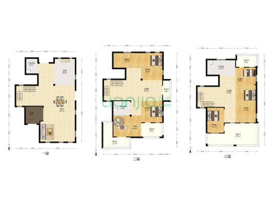 中城桃庄 6室1厅3卫 381平方