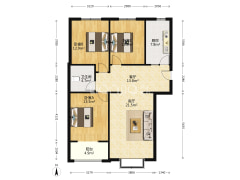 松林店经济开发区，朝南2居，环境好，总价低，板楼-涿州育才家园户型图