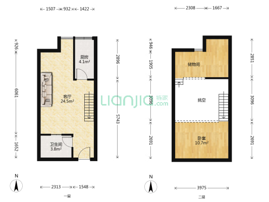 青城荟 1室1厅1卫 53平方
