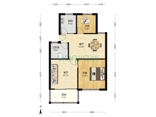 下菱新村北区 2室2厅1卫 72平方