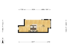 三峡广场 一室一厅 价格90万 价格便宜-重庆金沙国际户型图