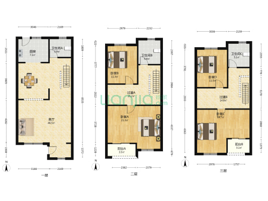 上海檀香湾 4室1厅3卫 257平方