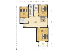温莎假日两居室，交通便利，地理位置得天独厚。-涿州温莎假日二期高层公寓户型图