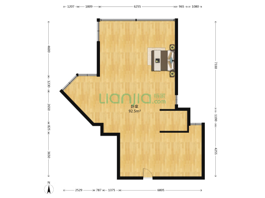 华通大厦 1室0厅0卫 124平方