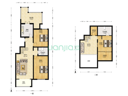 裕祺隆园 3室2厅2卫 115平方
