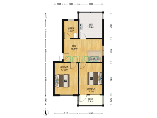 半岛小区 1室0厅0卫 74平方