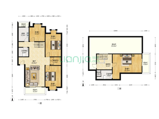 府河菁华 4室1厅3卫 146平方