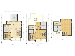 涿州高铁东站旁 精品下叠拼 带前后大花园及多功能客厅-涿州鸿坤理想湾南区户型图