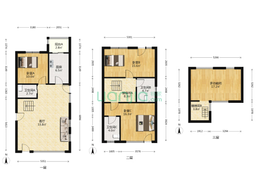汤臣豪园(二期) 4室1厅3卫 148平方