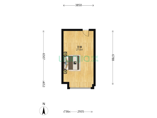 中粮观澜铂悦 1室0厅0卫 42平方