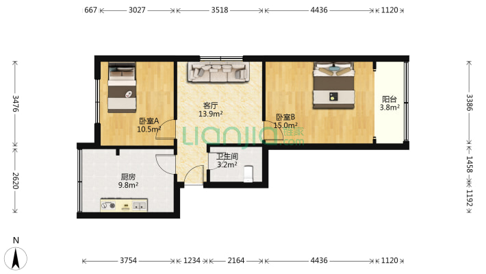 滨河路二手房实景图