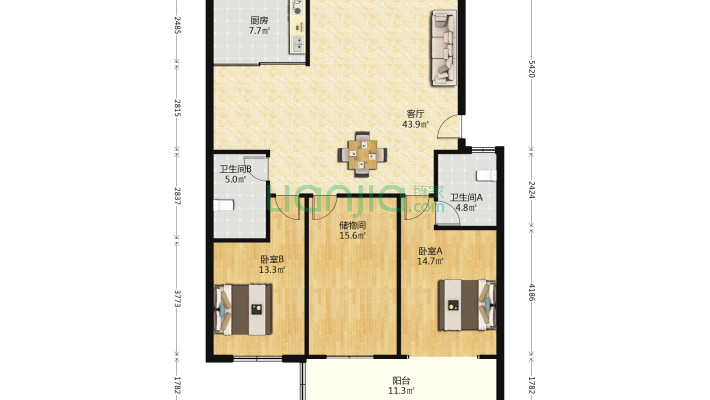 仲景花园二手房实景图