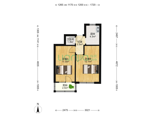 康平街 2室0厅1卫 50平方