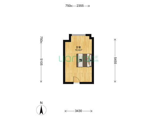 西著七里三组团 1室0厅0卫 31平方