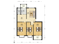 此房砖混结构，普通住宅，地理位置，交通便利。-涿州九州小区户型图