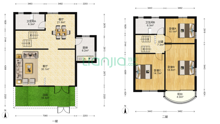 三里桥东新居二手房实景图