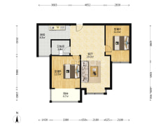 天伦湾中高楼层采光好  花园社区 集中供暖 物业好-涿州天伦湾馨园户型图