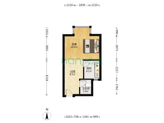 安馨丽景 1室0厅1卫 39平方