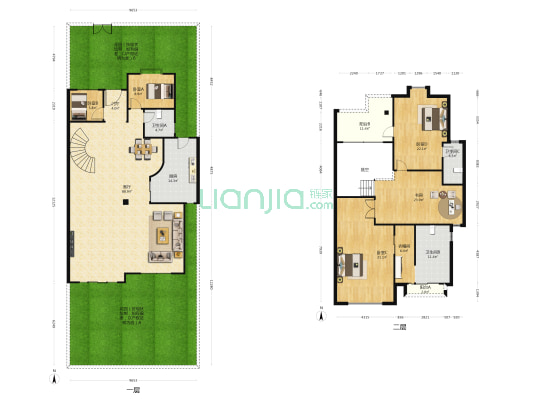 三正半山豪苑雅景园 5室1厅3卫 257平方