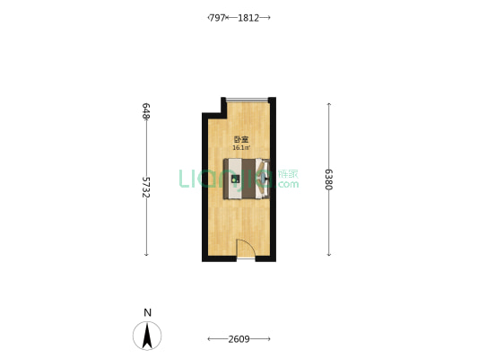 德隆二期 1室0厅0卫 24平方