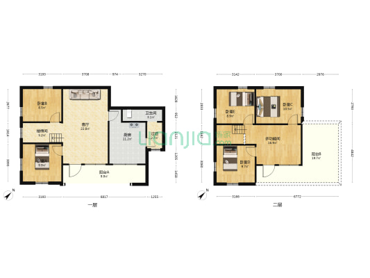 坦洲镇坦洲村 6室1厅1卫 119平方