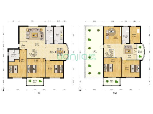 北门大街438号 6室3厅3卫 257平方