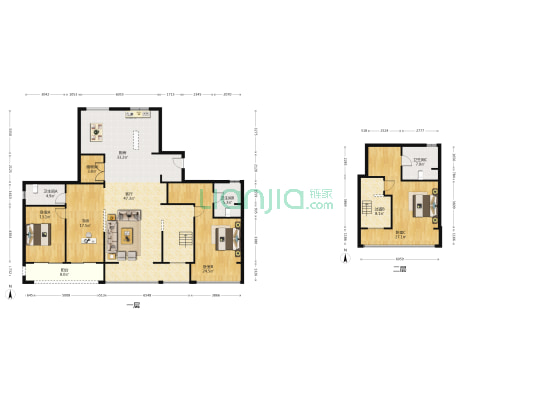 宏地温州悦府 4室1厅3卫 168平方