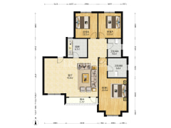 鸿坤南院幽静洋房，近高铁，一梯一户，前后水系-涿州鸿坤理想湾南区户型图