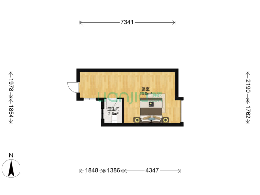 宝成国际大厦 1室0厅1卫 46平方