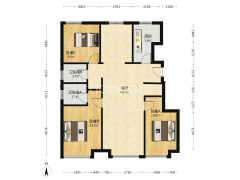 南北通透 视野好 一梯两户 无遮挡-涿州华远海蓝城二期户型图