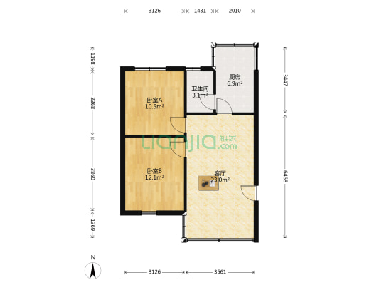 华侨新邨 2室1厅1卫 58平方