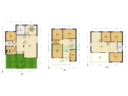盛发园 1室3厅2卫 356平方