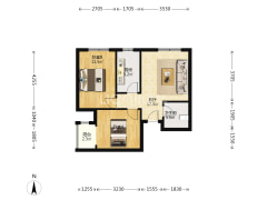 老城区的精品楼盘，位置好，配套设施齐全，物探 六-涿州北新家园户型图