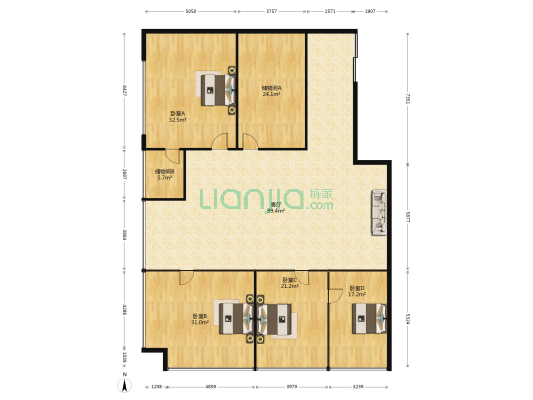 万瑞MARRIER金开都会HOUSE 4室1厅0卫 304平方