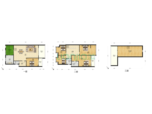 伴山丽苑 6室1厅3卫 176平方